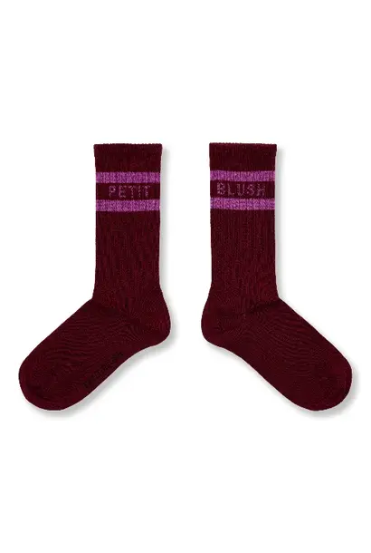 Petit Blush sport socks garnet orchid