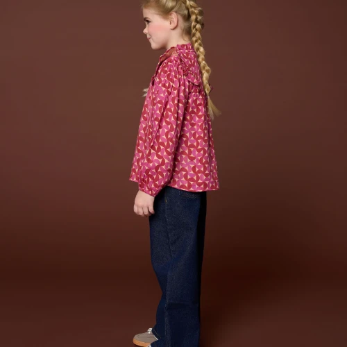 Petit Blush wide leg jeans dark blue-7