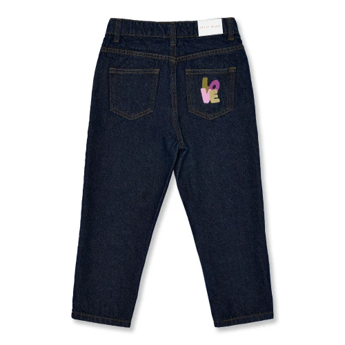 Petit Blush baggy fit jeans dark blue-9