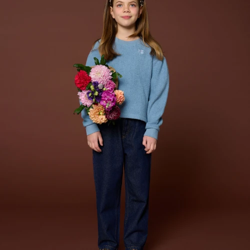 Petit Blush baggy fit jeans dark blue-6
