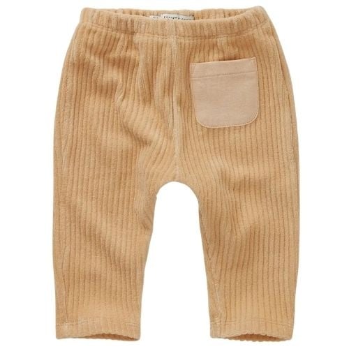 Sproet & Sprout baby velvet rib pants sand-1