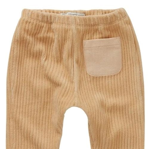 Sproet & Sprout baby velvet rib pants sand-2