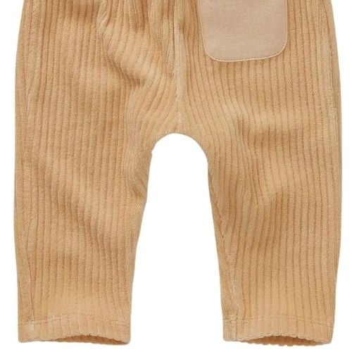 Sproet & Sprout baby velvet rib pants sand-3