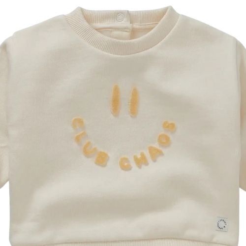 Sproet & Sprout baby sweatshirt club chaos ivory-3