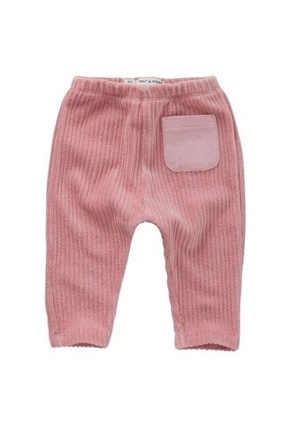 Sproet & Sprout baby velvet rib pants pink
