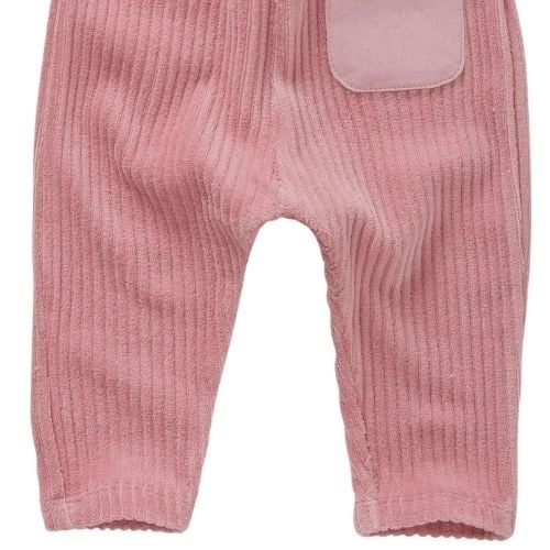 Sproet & Sprout baby velvet rib pants pink-3