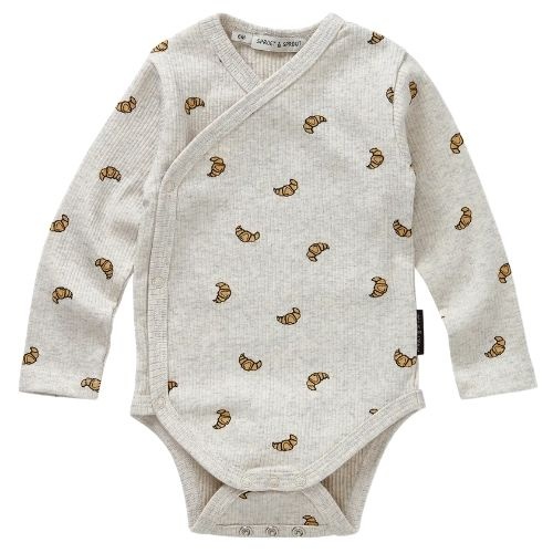 Sproet & Sprout rib romper croissant ivory melee-1