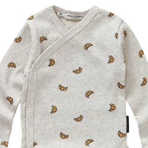 Sproet & Sprout rib romper croissant ivory melee-2