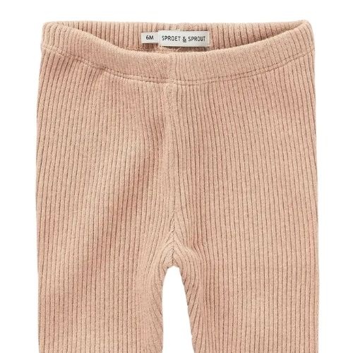 Sproet & Sprout baby rib legging vanilla-2