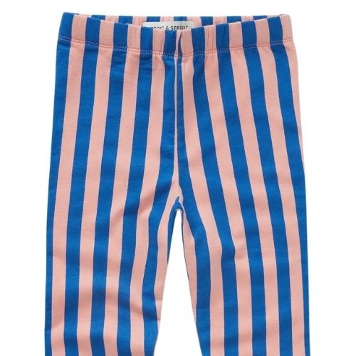 Sproet & Sprout winter legging blue pink stripe-4