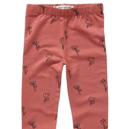 Sproet & Sprout winter legging tullips print-3