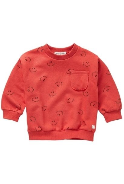 Sproet & Sprout sweatshirt club chaos print vivid red