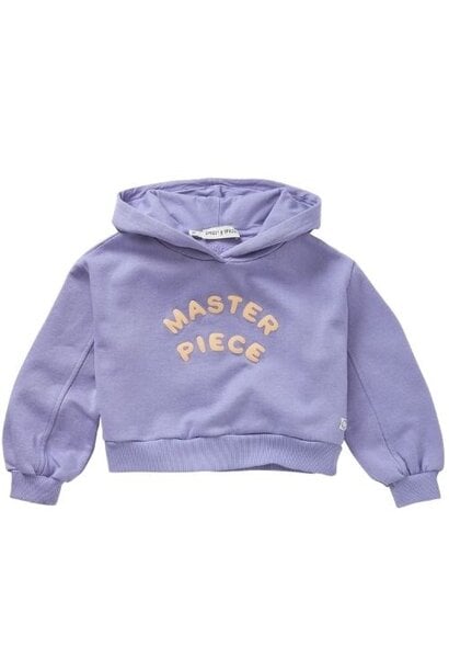 Sproet & Sprout boxy hooded sweatshirt crayon cloud