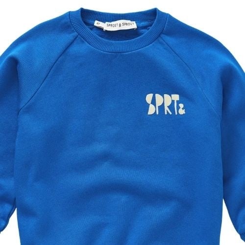 Sproet & Sprout sweatshirt logo blue blueprint-3