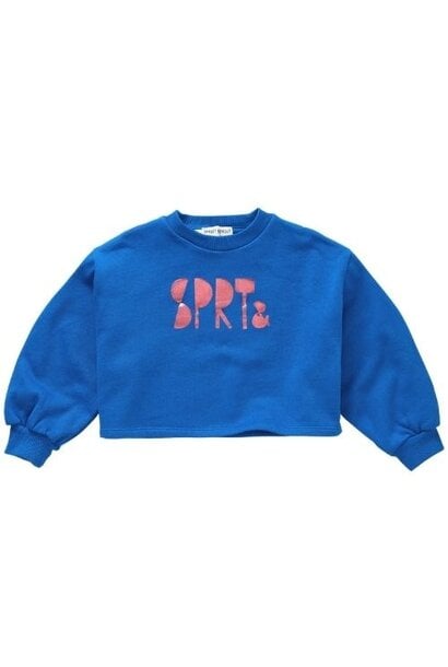 Sproet & Sprout boxy sweatshirt girls logo blueprint