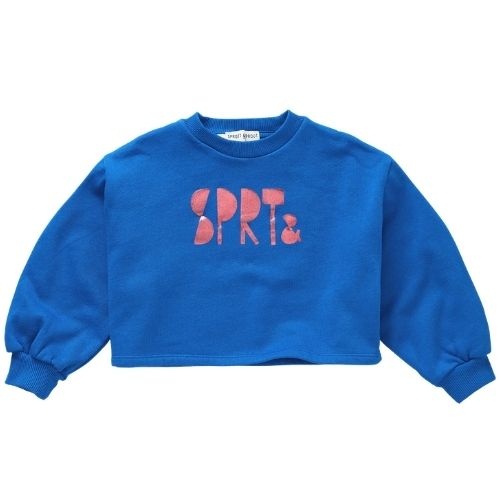 Sproet & Sprout boxy sweatshirt girls logo blueprint-1