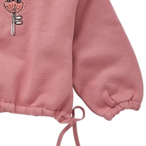 Sproet & Sprout boxy sweatshirt girls bows painters blush-6