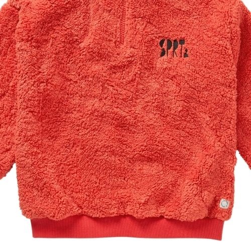 Sproet & Sprout sweatshirt anorak teddy vivid red-5