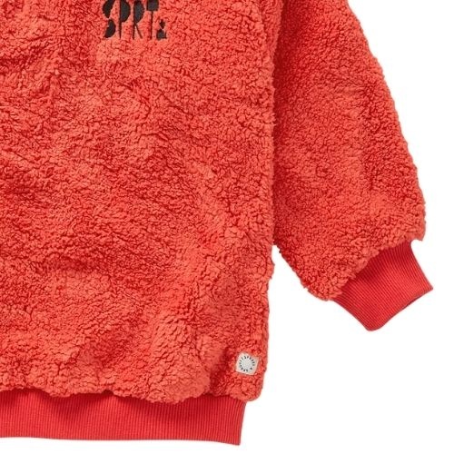 Sproet & Sprout sweatshirt anorak teddy vivid red-6