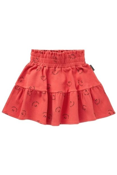 Sproet & Sprout smock skirt club chaos print vivid red