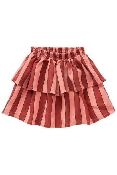 Sproet & Sprout woven skirt stripes garnet