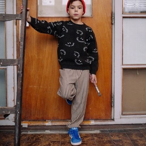 Sproet & Sprout chino pants jersey stripe vanilla-3