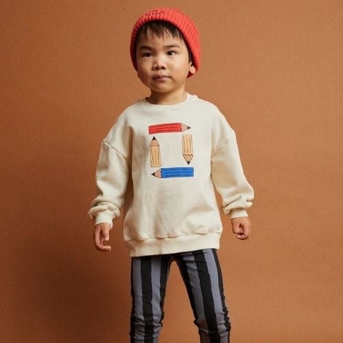 Sproet & Sprout sweatshirt pencils ivory-2