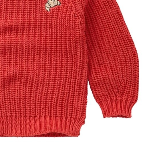Sproet & Sprout sweater cable knit red-5