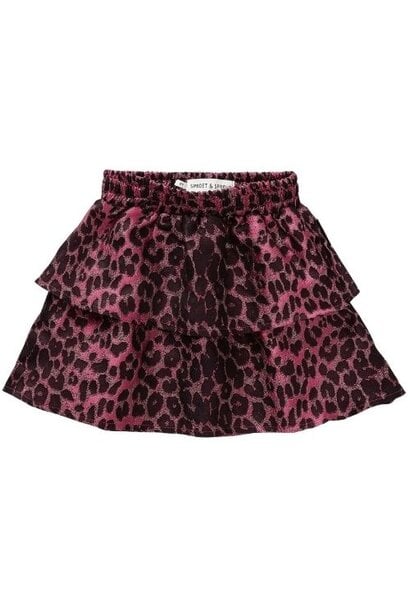 Sproet & Sprout skirt jacquard panther bloom