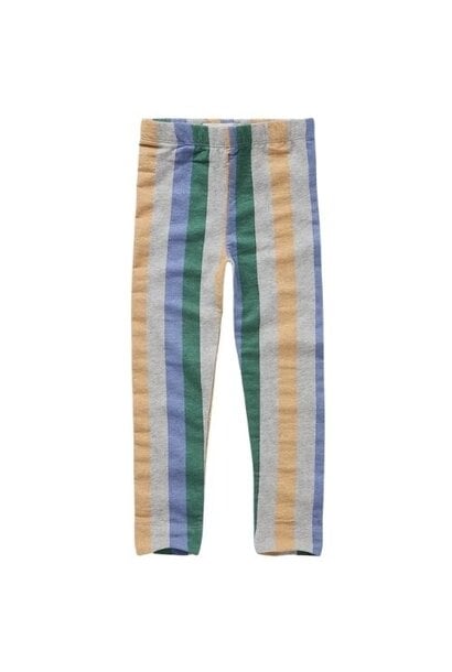 Sproet & Sprout winter legging multi colour stripe grey melee