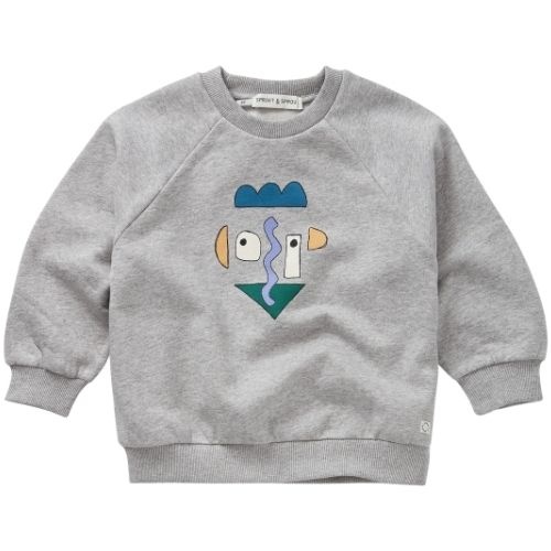 Sproet & Sprout sweatshirt raglan self potrait grey melee-1