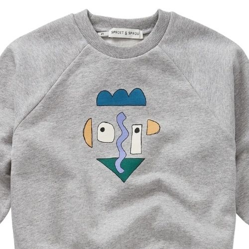 Sproet & Sprout sweatshirt raglan self potrait grey melee-4