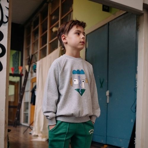 Sproet & Sprout sweatshirt raglan self potrait grey melee-2
