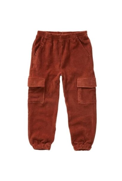 Sproet & Sprout velvet rib cargo pants garnet