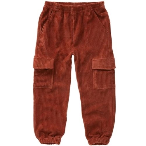 Sproet & Sprout velvet rib cargo pants garnet-1