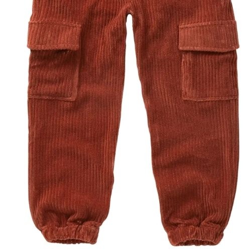Sproet & Sprout velvet rib cargo pants garnet-4