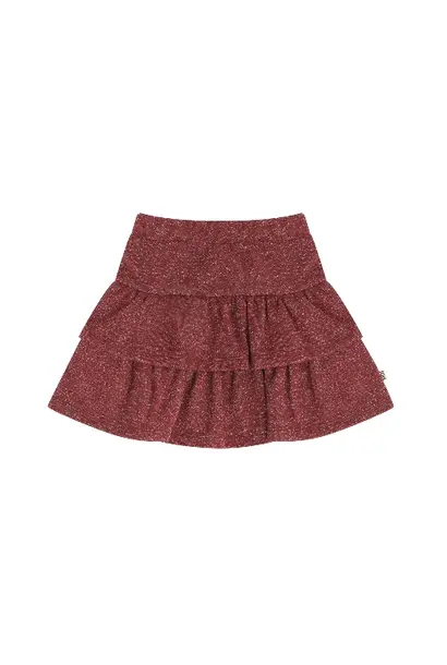 House of Jamie ruffled skirt ruby sparkle