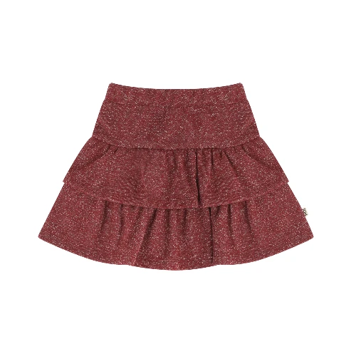 House of Jamie ruffled skirt ruby sparkle-1