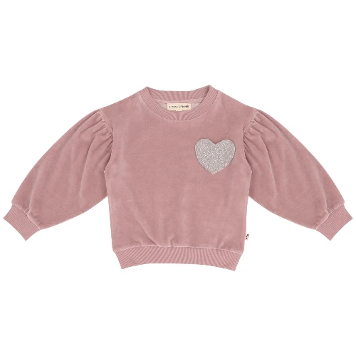 House of Jamie balloon sweater mauveglow velvet-1