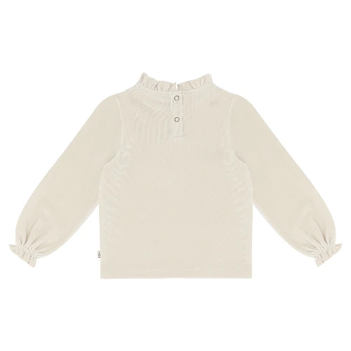 House of Jamie frill collar jumper sandshell rib velvet-7