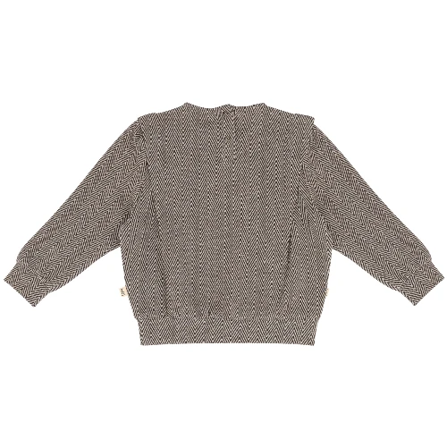 House of Jamie shoulder sweater sandshell zig zag jacquard-5