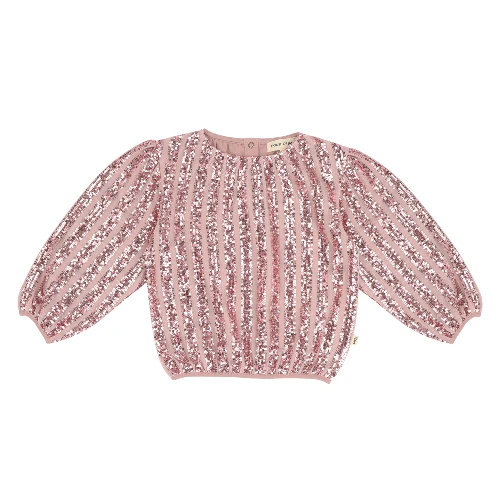 House of Jamie puff balloon sequins jumper rose mauve-1