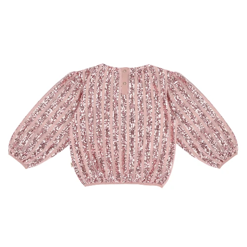 House of Jamie puff balloon sequins jumper rose mauve-7