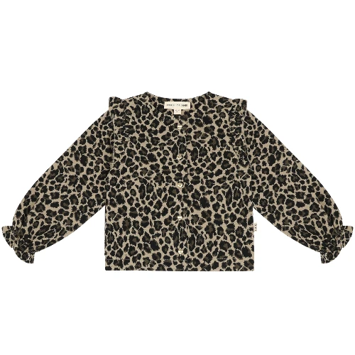 House of Jamie preppy cardigan leopard moonlight jacquard-1