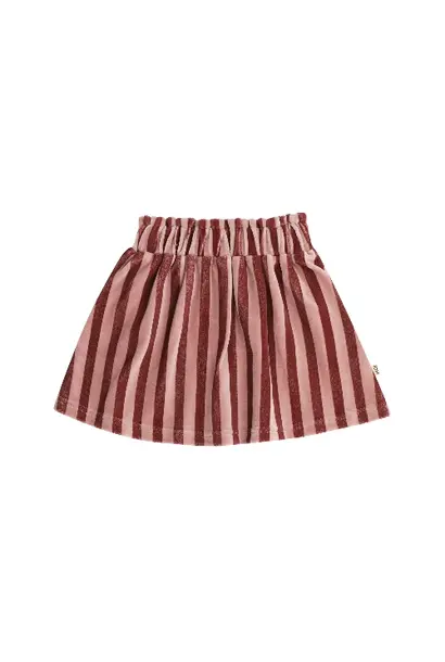 House of Jamie skater skirt ruby stripes velvet