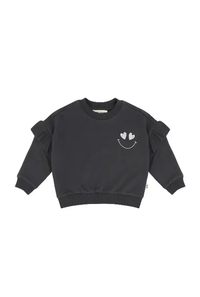 House of Jamie frill sweatshirt sapphire sweat