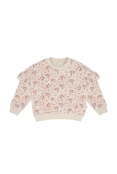 House of Jamie frill sweatshirt floral winter muse