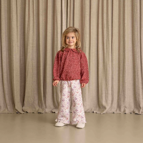 House of Jamie puff balloon collar jumper ruby sparkle-3