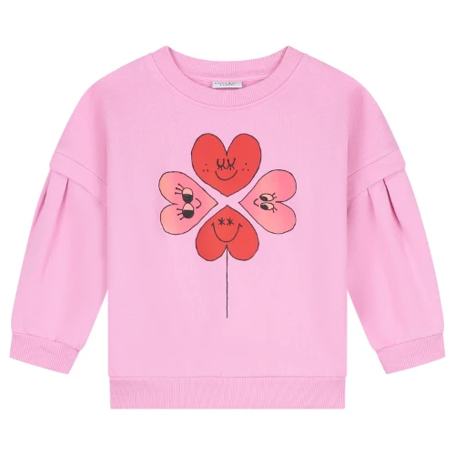 Daily Brat sweater four hearts pink-1