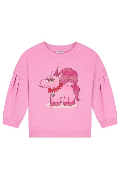 Daily Brat sassy unicorn sweater pink